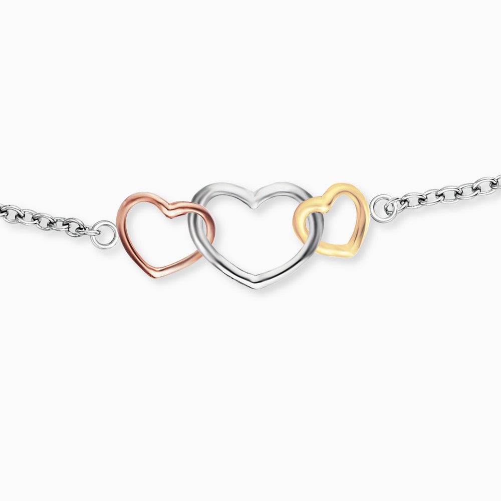 Engelsrufer WITHLOVE Armband 3 Herzen Tricolor - 17 cm – Ansicht 5