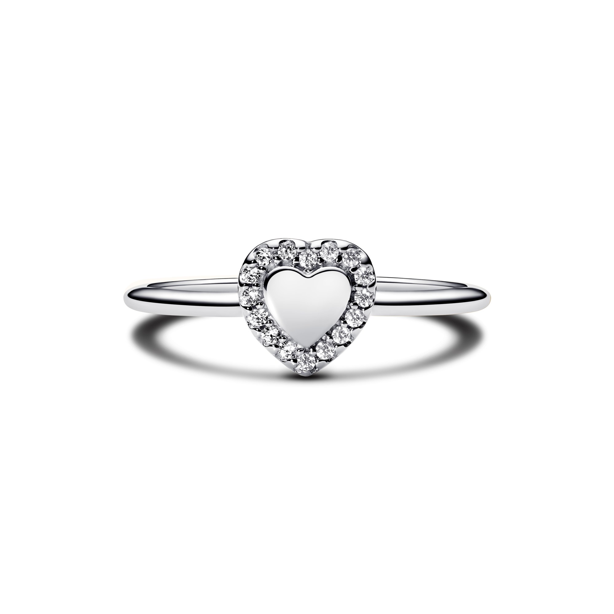 Pandora Ring - Herz Halo Ring - Sterling Silber - Zirkonia – Ansicht 5