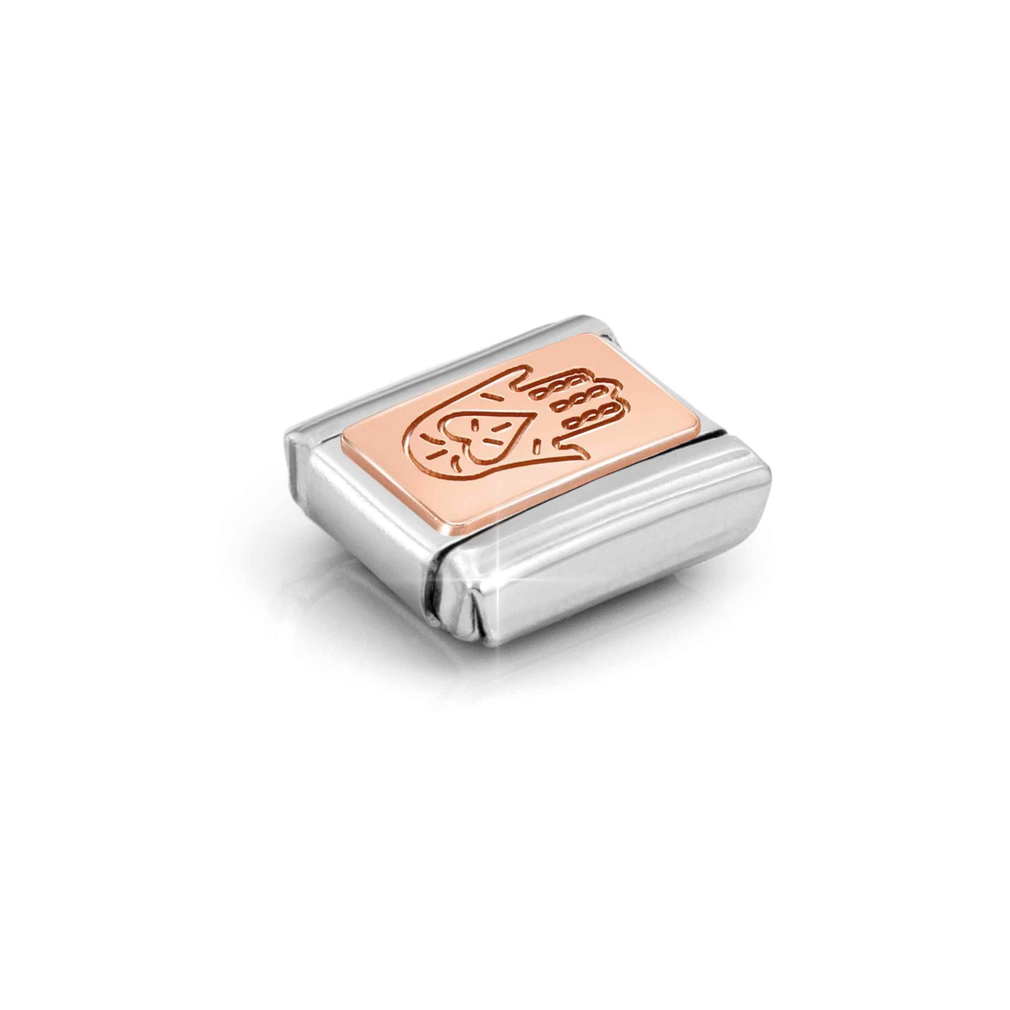 Nomination Composable Classic Charm Hand der Fatima - Edelstahl, roségoldfarben – Ansicht 4