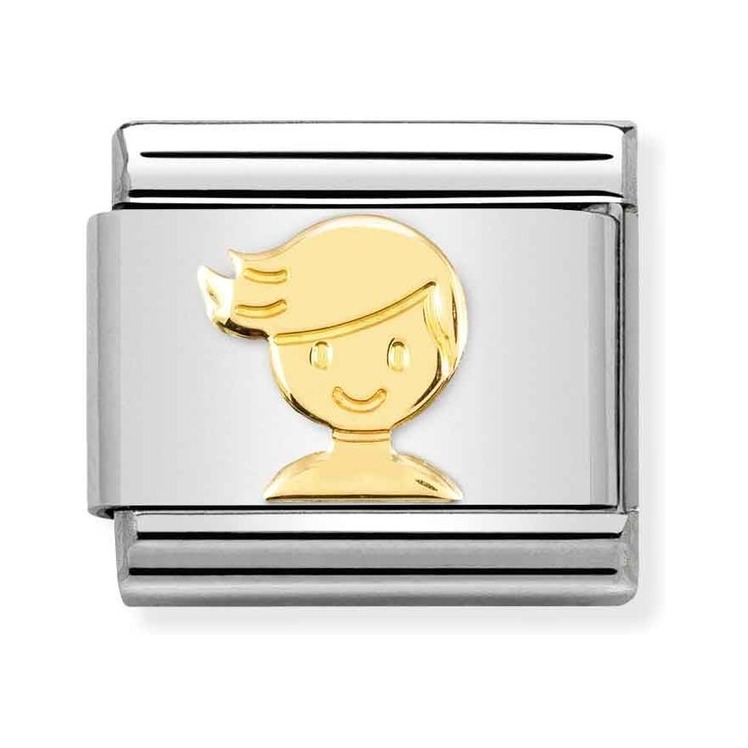 Nomination Composable Classic Charm Junge - Edelstahl, Gold 750 Gelbgold