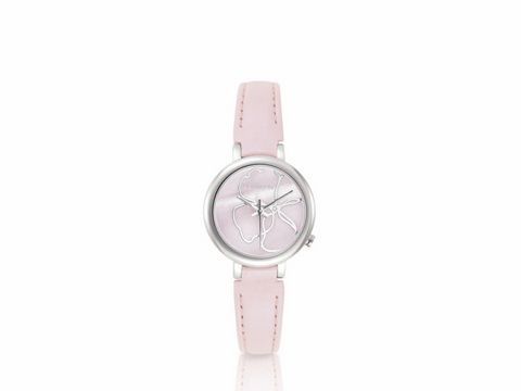 NOMINATION Classic Time Collection Uhr mit Lederarm in Rosa, Hersteller Nomination, zeitloses Design mit elegantem Ziffernblatt und feinen Zeigern, ideal für jeden Anlass.