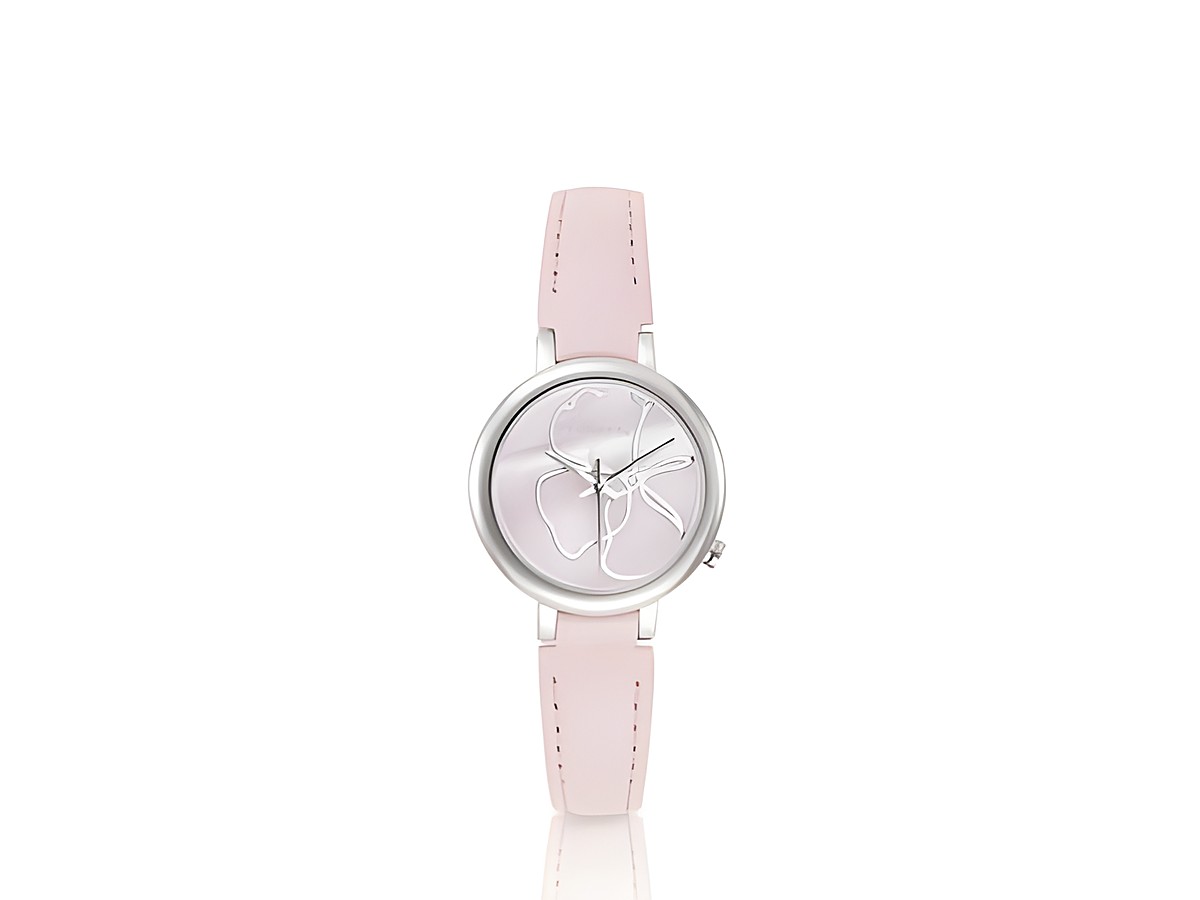 NOMINATION Classic Time Collection Uhr mit Lederarm in Rosa, Hersteller Nomination, zeitloses Design mit elegantem Ziffernblatt und feinen Zeigern, ideal für jeden Anlass. – Ansicht 2