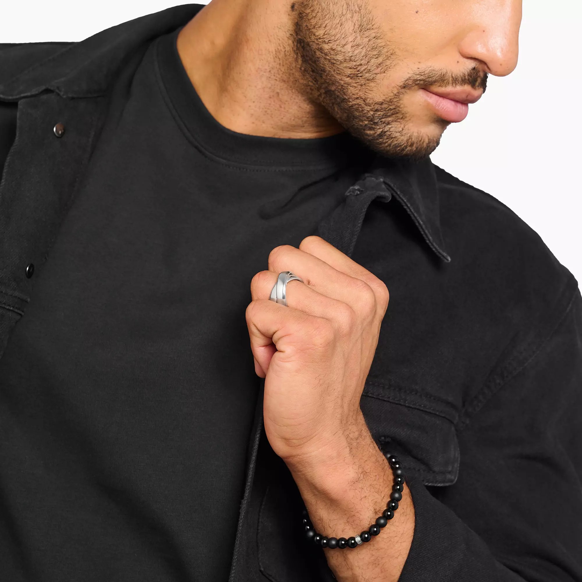 Thomas Sabo Ring - DUO breit Silber - Rebel Basics – Ansicht 2