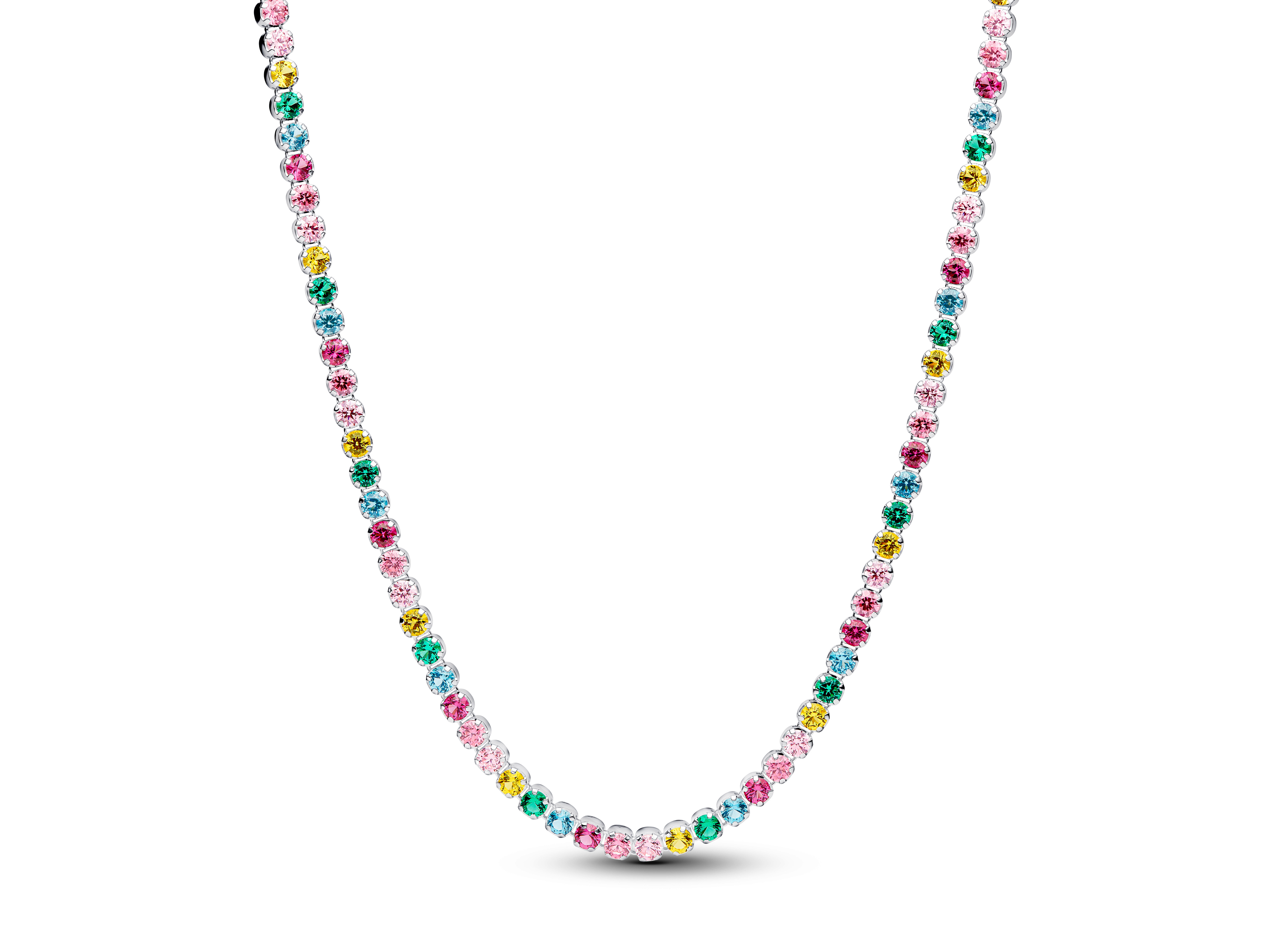 Pandora 394648C01-40 - Regenbogen-Tenniskette Steinmix - Multicolor - 40 cm