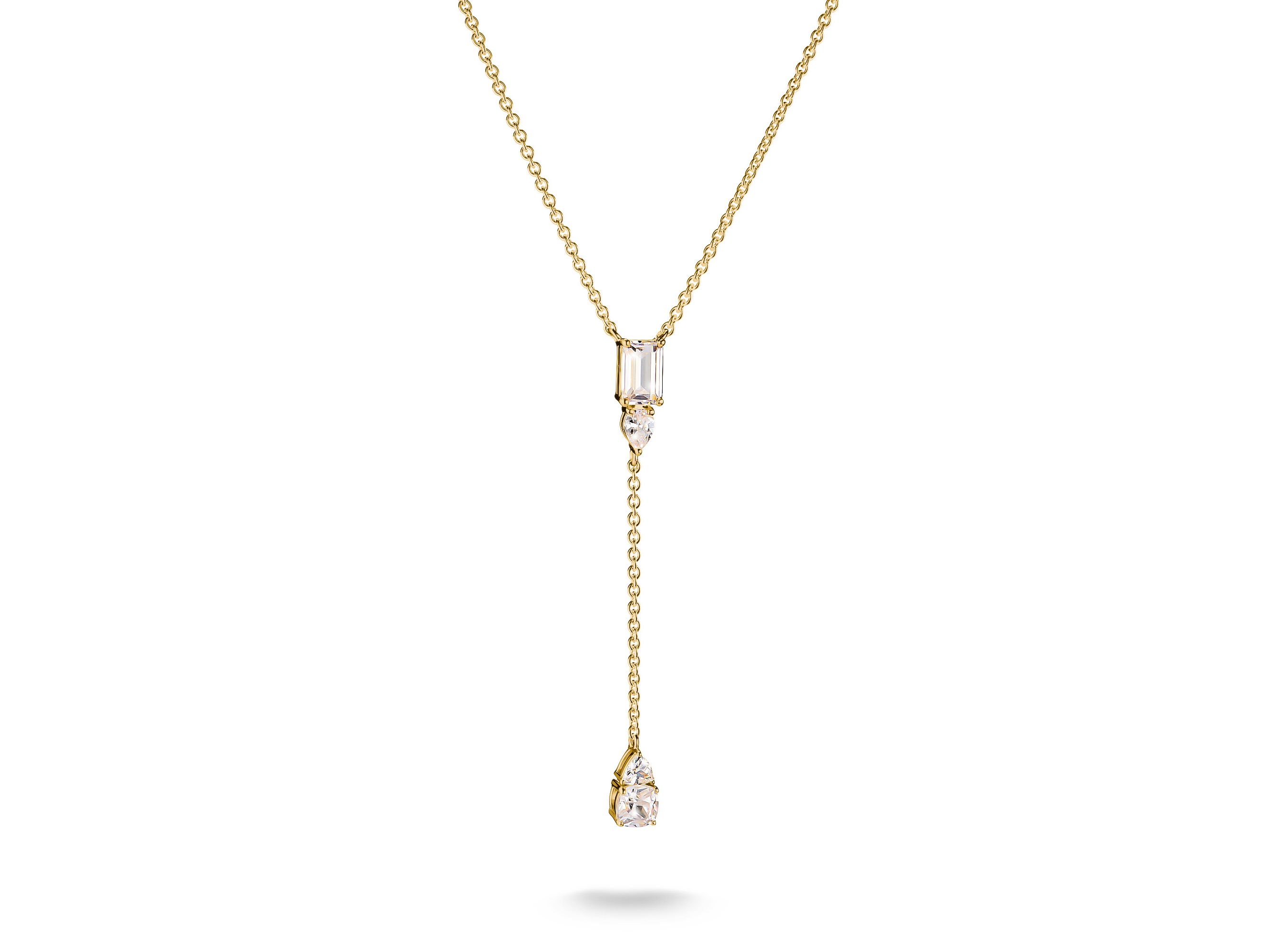 Thomas Sabo KE2364-414-14-L50V Bold Elegance Kette 45 - 50 cm - 750/- Gold auf Silber & Zirkonia - Weiß