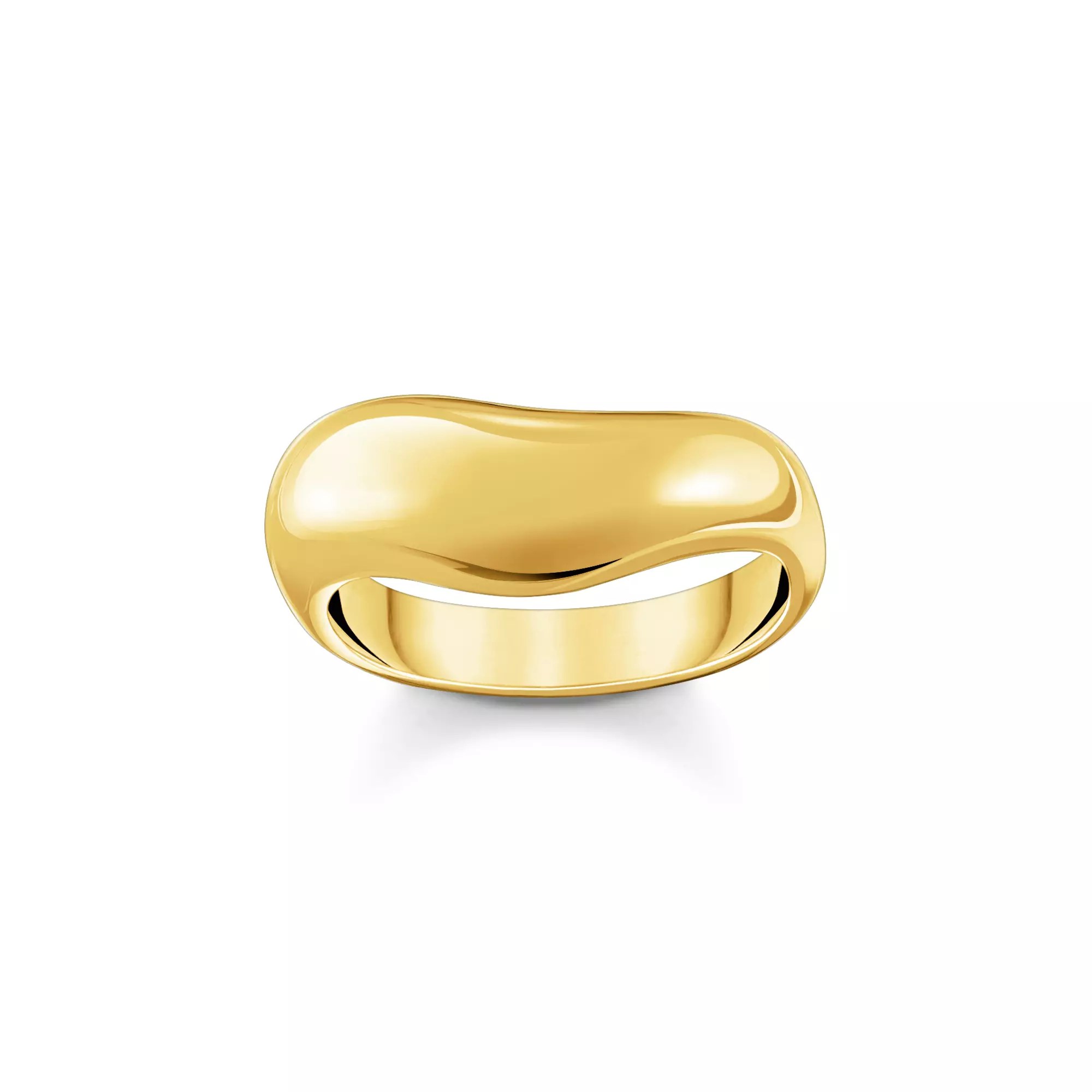 Thomas Sabo Ring mit geschwungener Form vergoldet – Silber – Ansicht 2