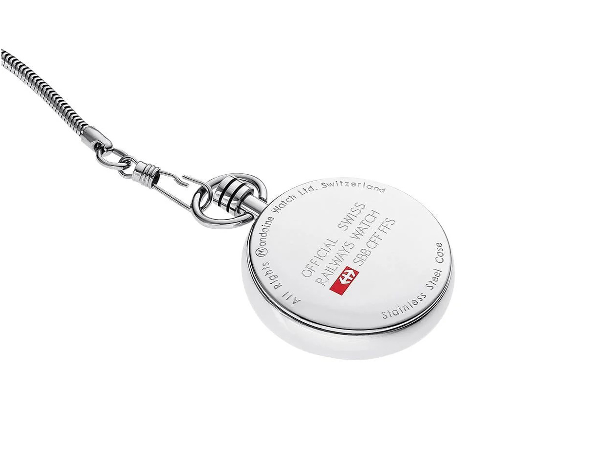 Mondaine Taschenuhr A660.30316.11SBB - Edelstahl poliert
