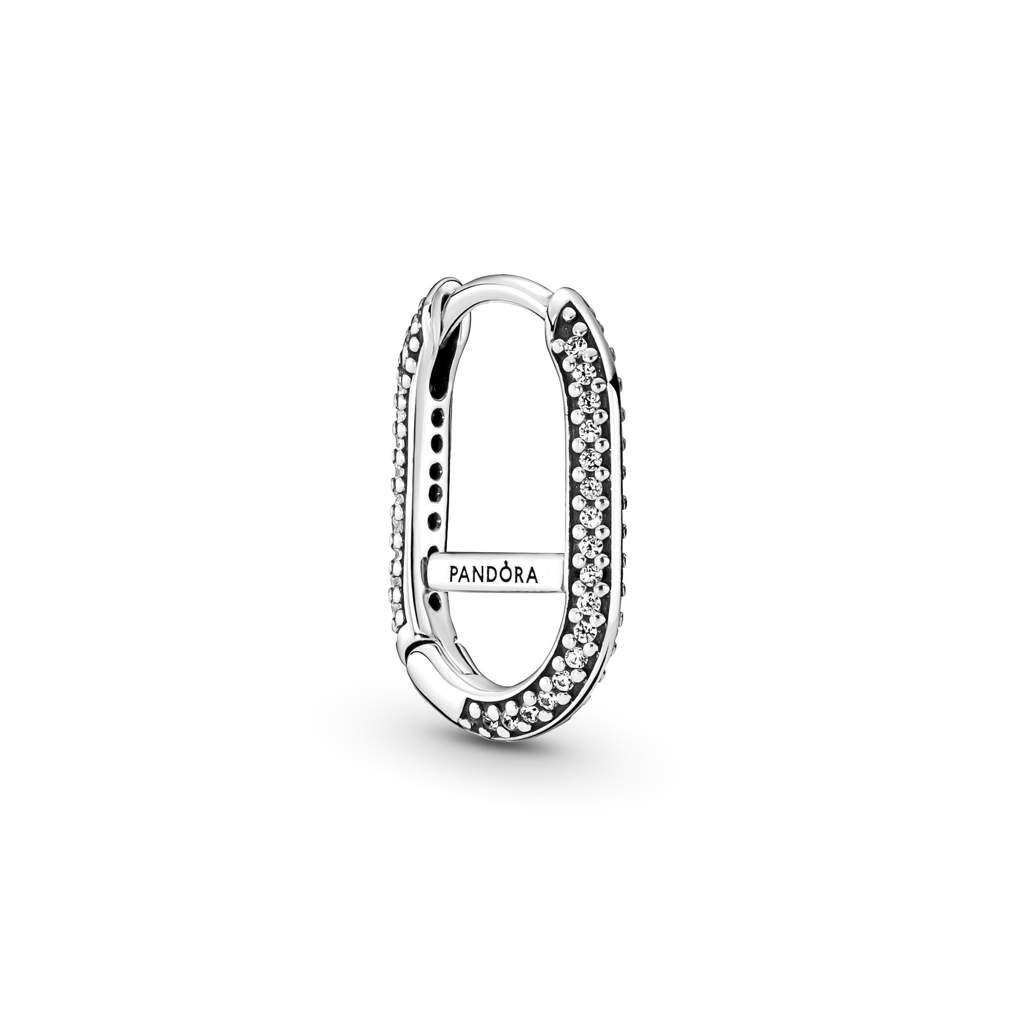 Pandora ME 1 einzelner Ohrring - Pavé-Ohrring - Sterling Silber - Zirkonia - klar
