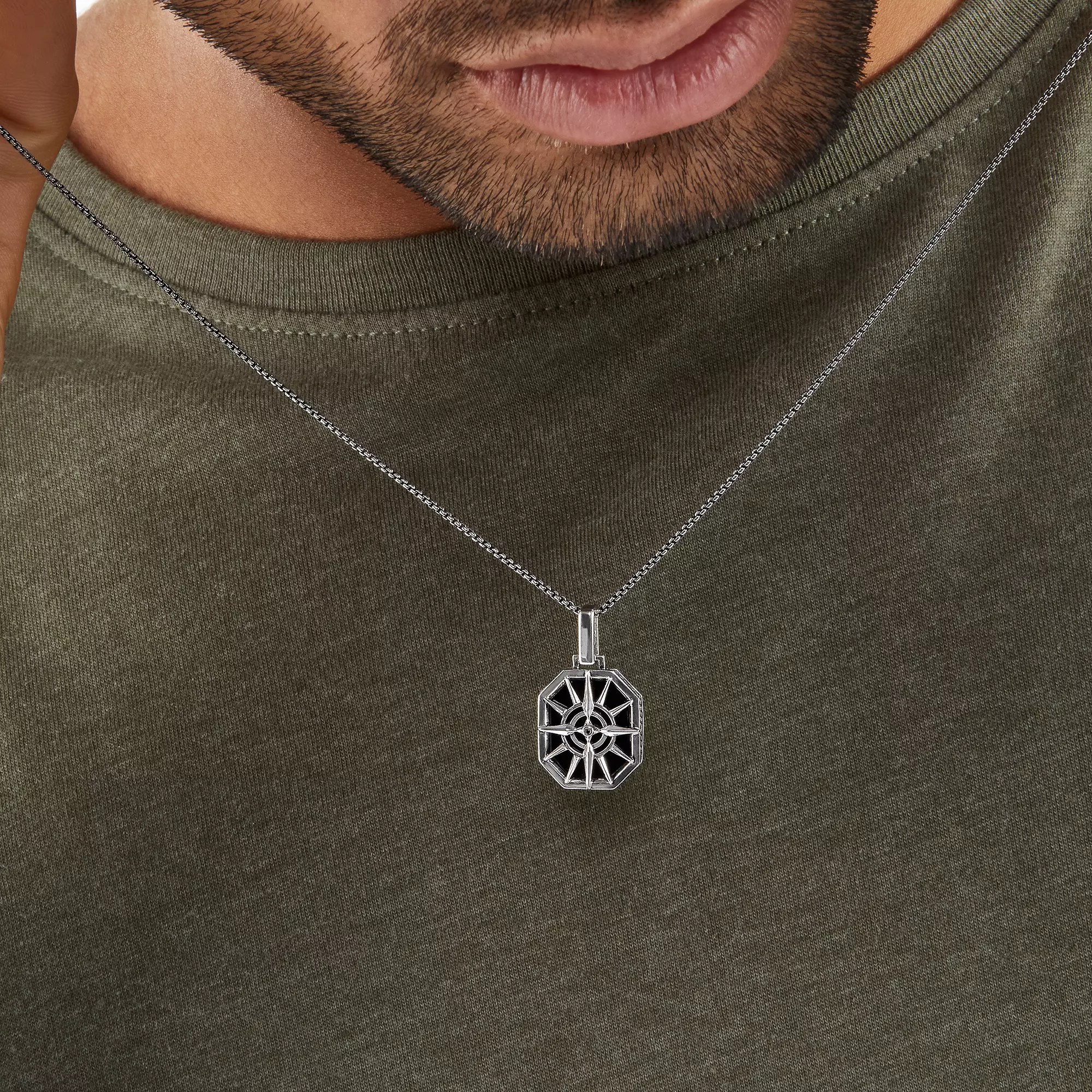 Thomas Sabo Anhänger - Sterling Silber - geschw. + Onyx + Zirkonia schwarz – Ansicht 4