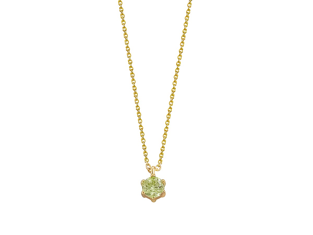 Xenox Sterling Silber Kette XS6013G in Gelbgold Vergoldung mit einem bunten Multi-Color-Anhänger in Form einer Blüte, Länge 40-45 cm, elegant und modern.