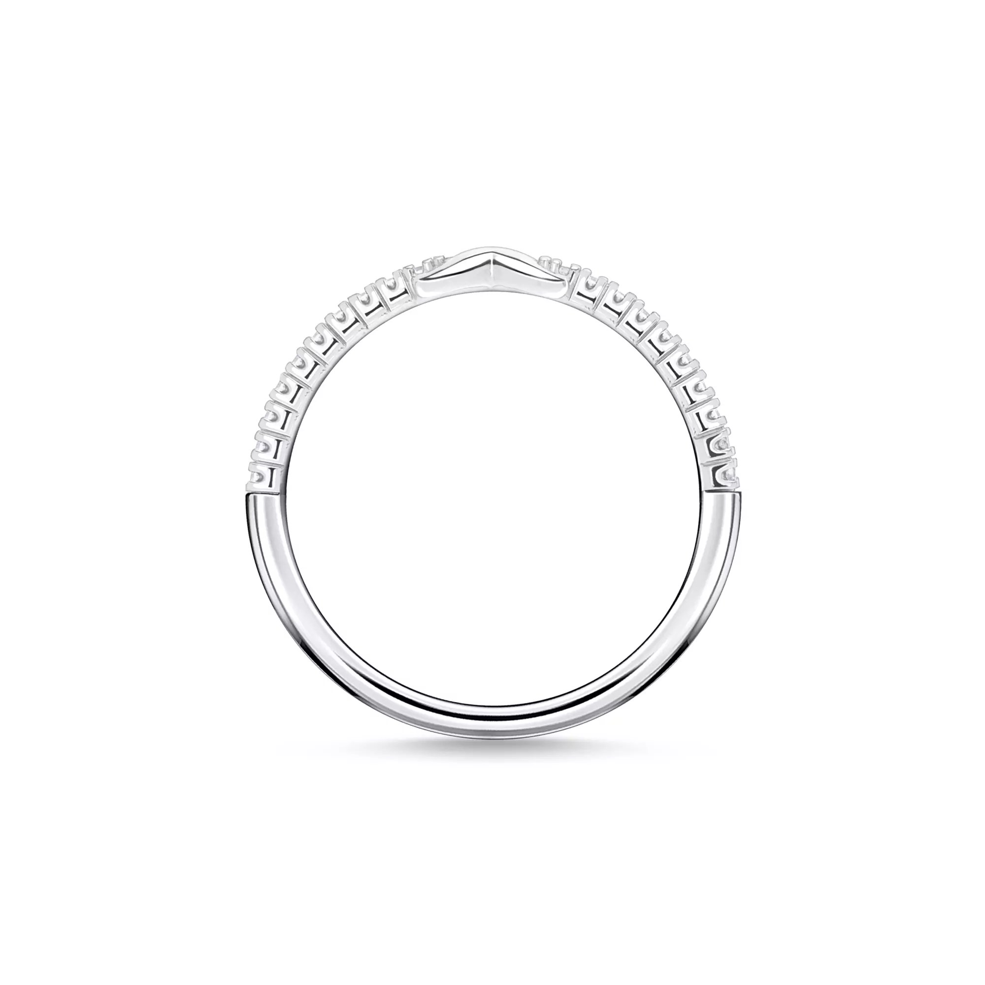 Thomas Sabo Ring Infinity mit weißen Steinen silber – Zirkonia – Ansicht 2