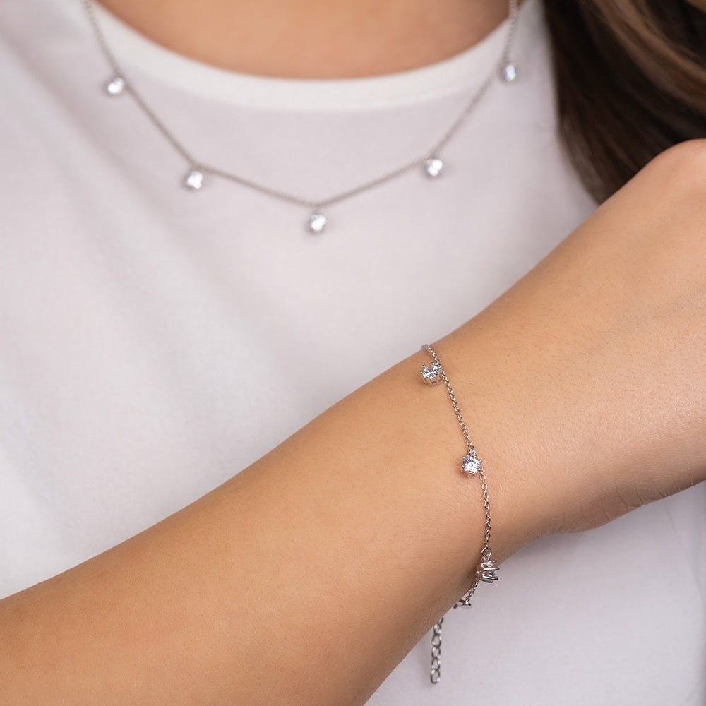 Engelsrufer SHINY Armband mit Zirkonia - Silber rhodiniert 17 cm – Ansicht 3