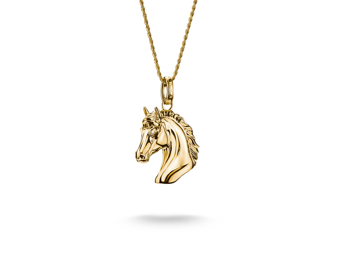 Thomas Sabo KE2342-414-39-L50V ELYNDRA Kette 50 cm - 750/- Gold auf Silber & Zirkonia - Gelbgoldfarben