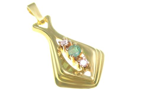 45081-0 Design Diamant Gold Anhänger aus Gelbgold mit edlen Diamanten und Brillianten, hergestellt von Juwelier Harnisch, zeitlos und elegant im Look. Ideal für besondere Anlässe.