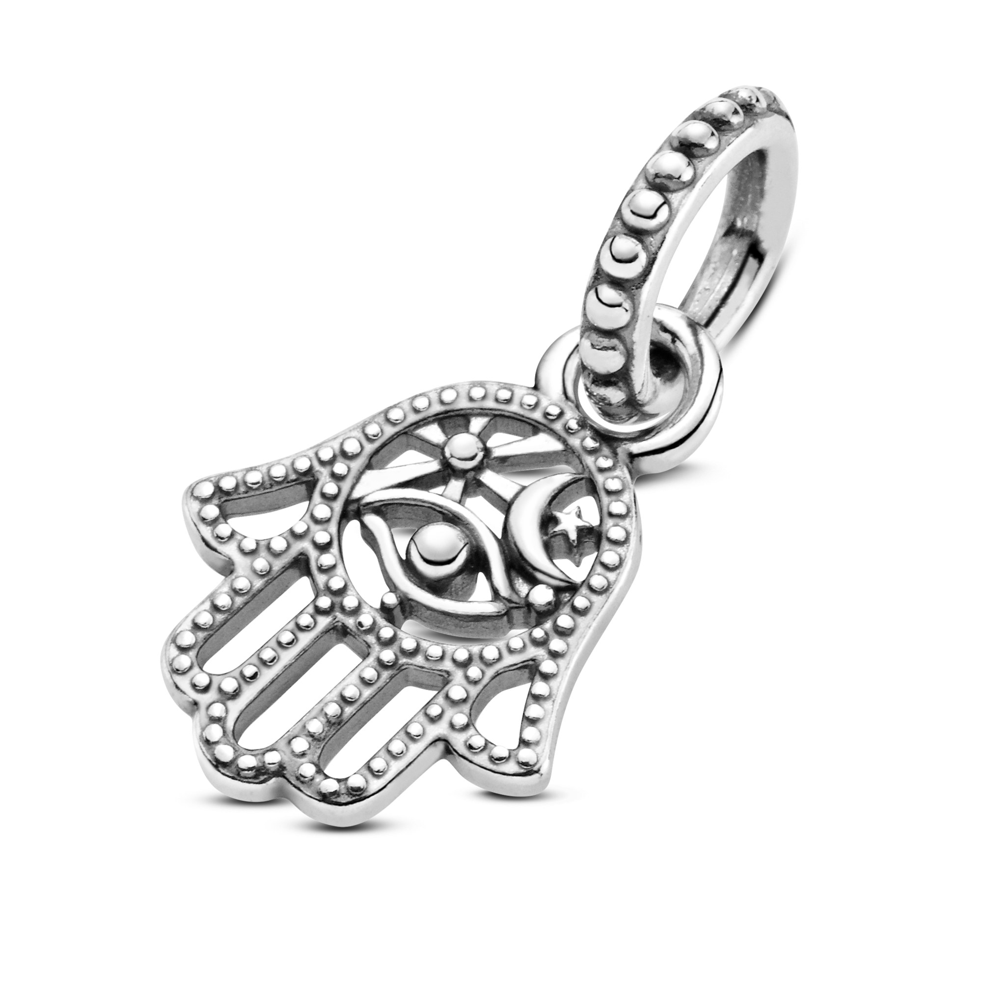 Pandora Passions - Charm - Schützende Hamsa Hand - Silber – Ansicht 2