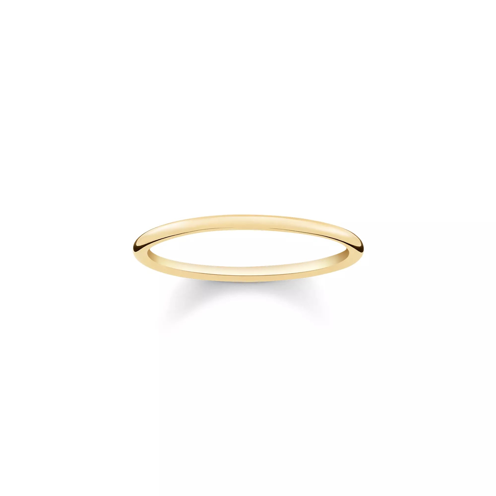 Thomas Sabo Ring – Silber – vergoldet – 1 mm breit