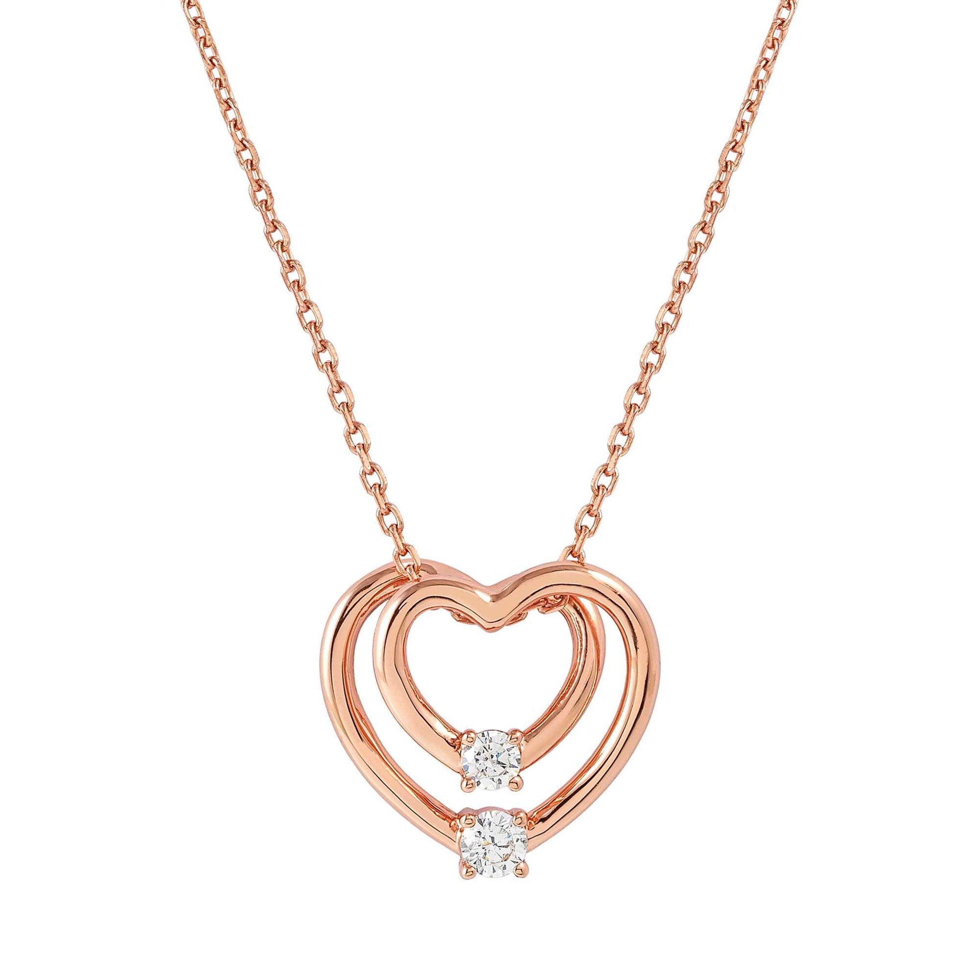 Nomination Sterling Silber - Herz - rosévergoldet Collier - Cosmiclove 40-44 cm – Ansicht 2