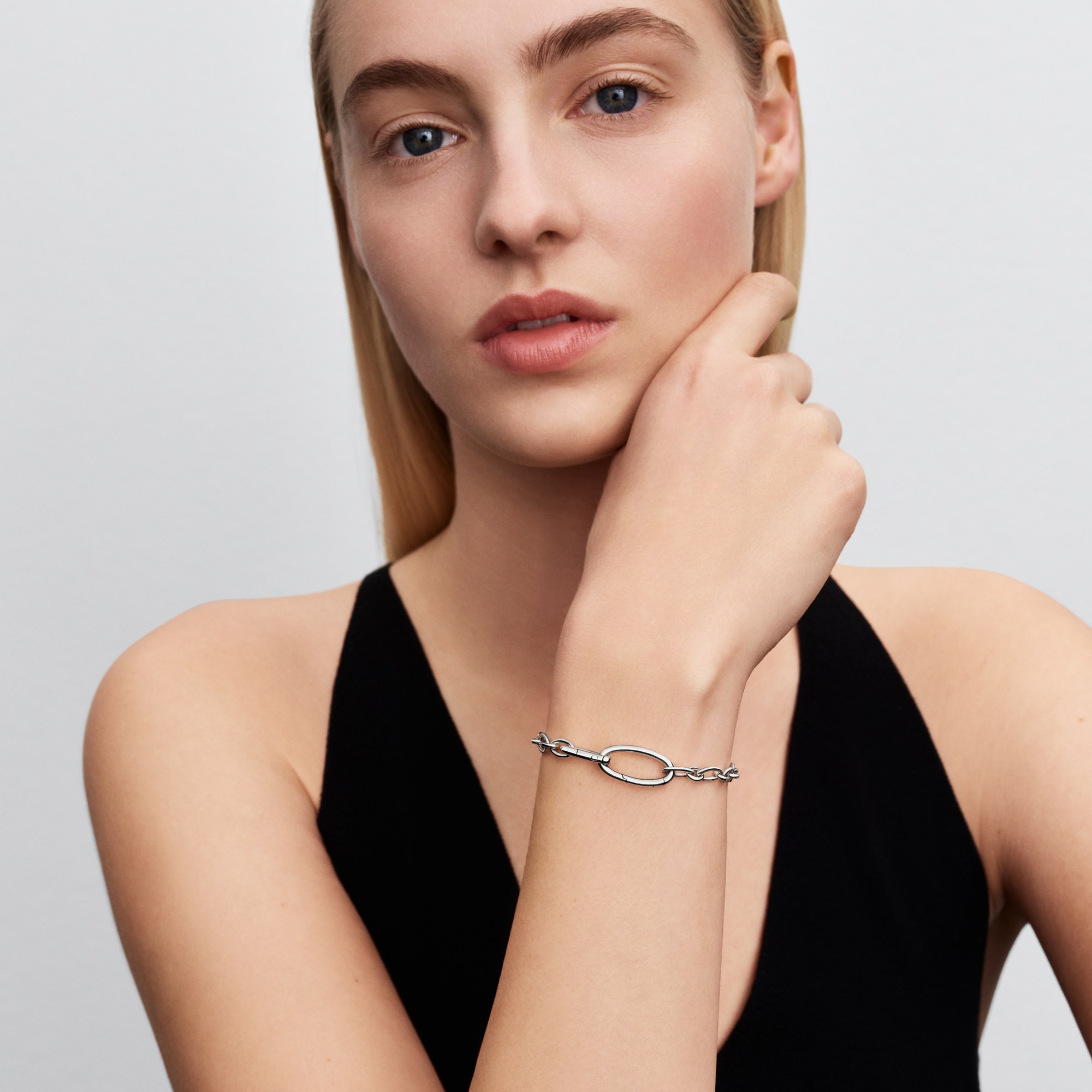 Pandora ME - Öffenbares ovales Gliederketten-Armband – Ansicht 3