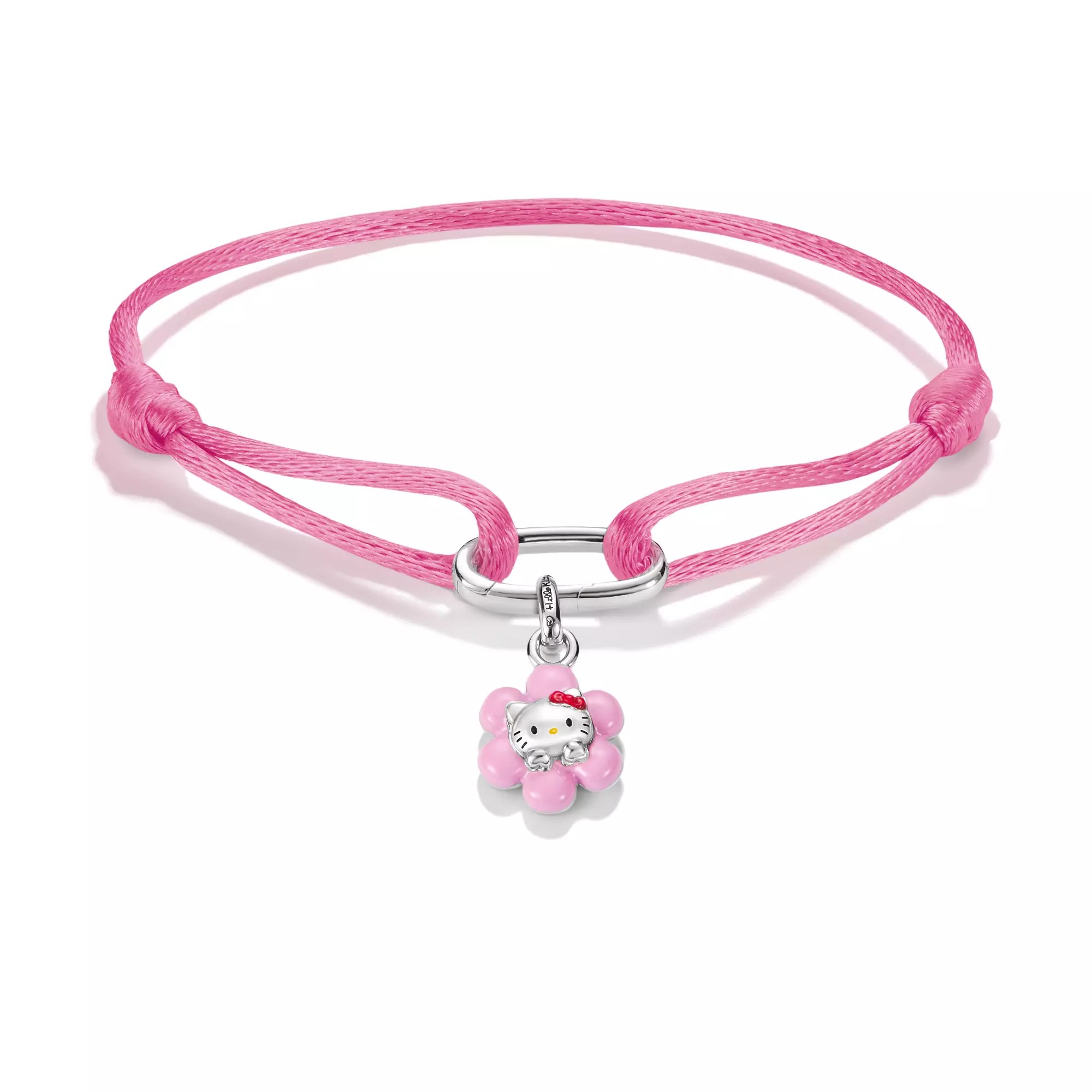 Thomas Sabo Hello Kitty Textilarmband pink mit Charm – Connect – 24 cm – 2 mm hoch – Ansicht 3