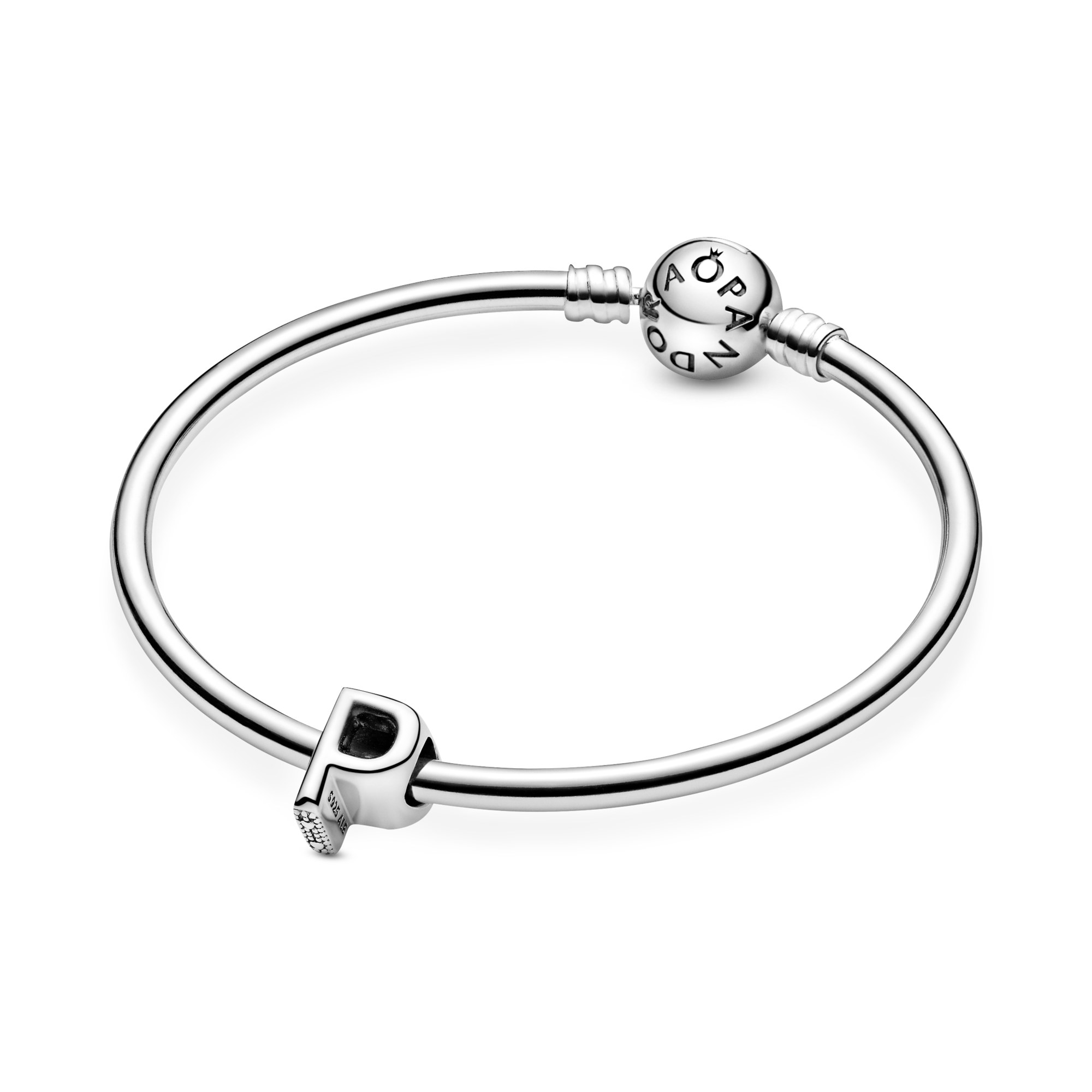PANDORA Charm - Buchstabe P - Letter P - 925 Sterling Silber – Ansicht 5