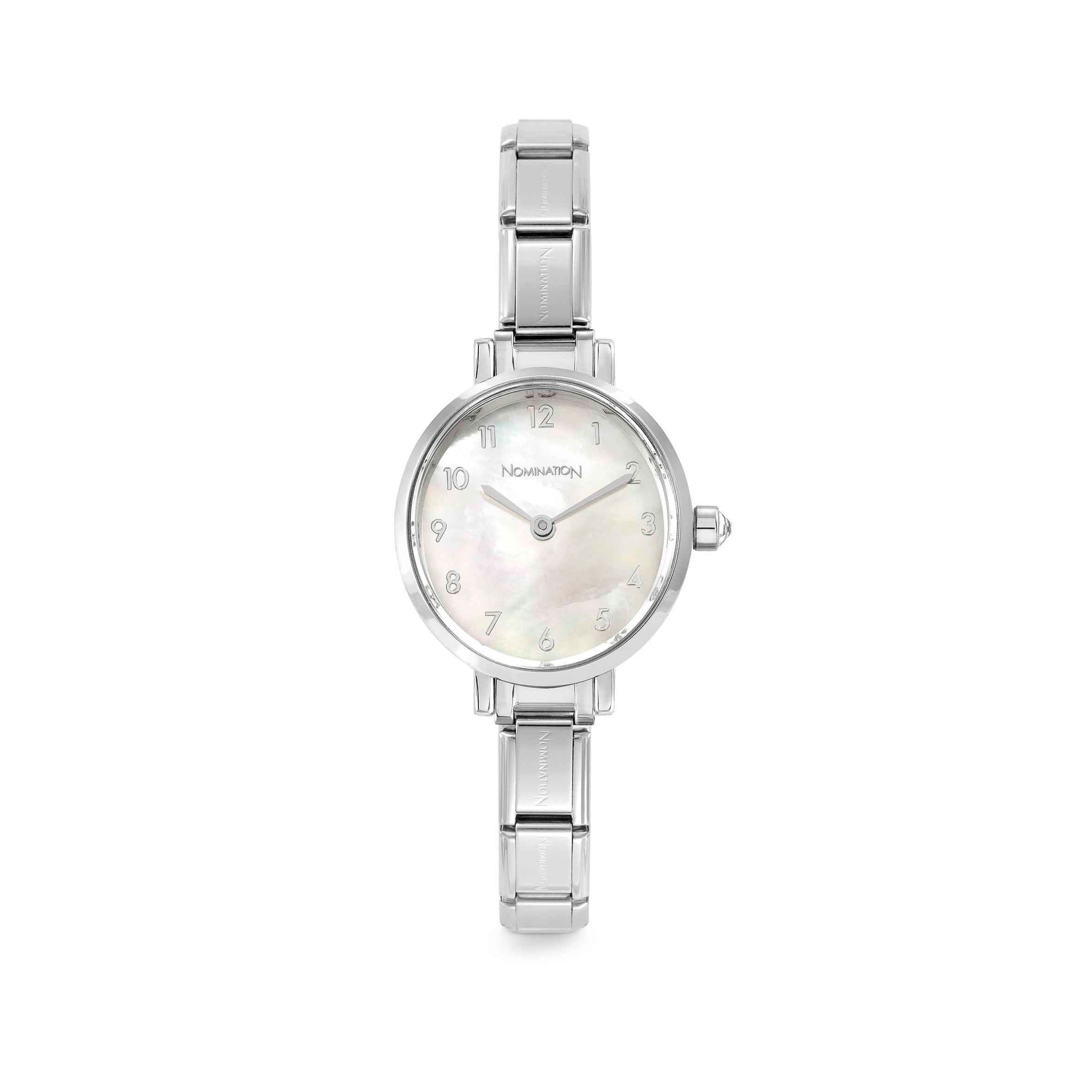 Nomination Time - Armbanduhren - Edelstahl - Perlmutt