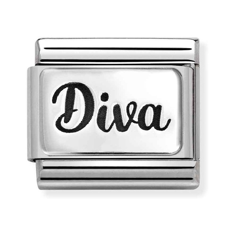 Nomination Composable Classic Charm Diva - Edelstahl, Sterling Silber
