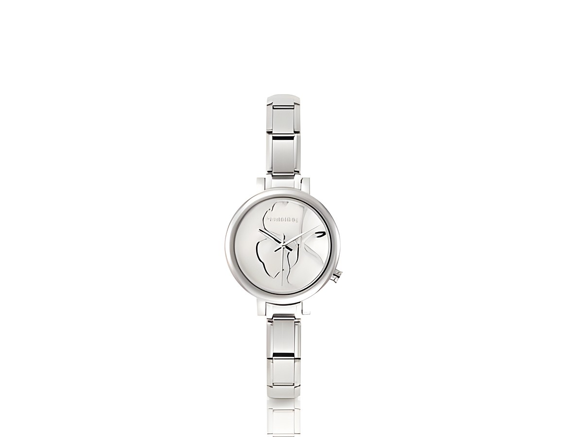 NOMINATION Classic Time Collection Uhr 076000 013 mit Lederarm. Elegant mit silberner Oberfläche und schlichtem Zifferblatt. Ideal für jede Gelegenheit. Hersteller: Nomination, Time Collection.