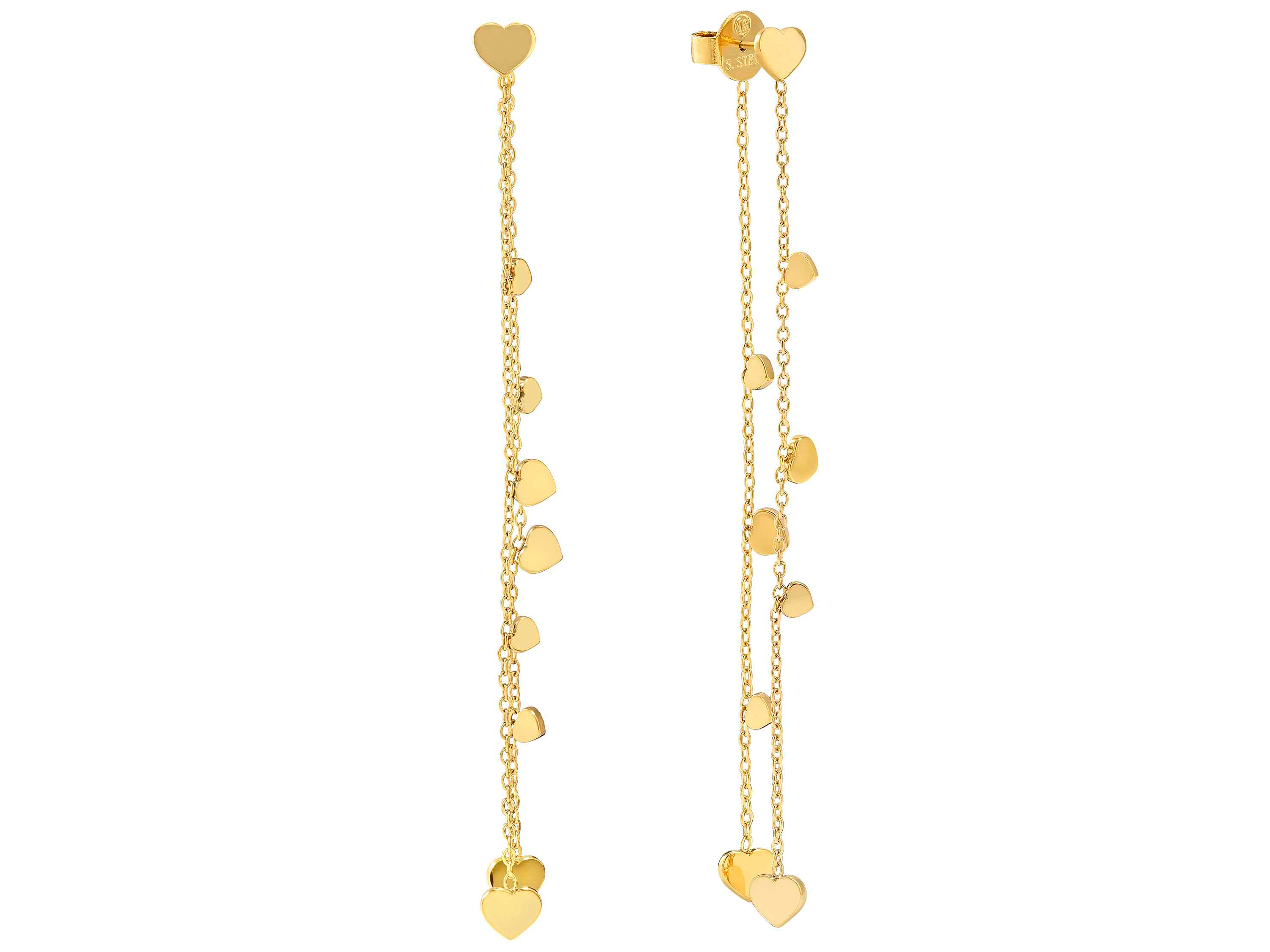 Nomination 134406 06 - RITMATIKA Ohrhänger aus - Schmucksymbolen - Herz - Gold PVD-beschichtet