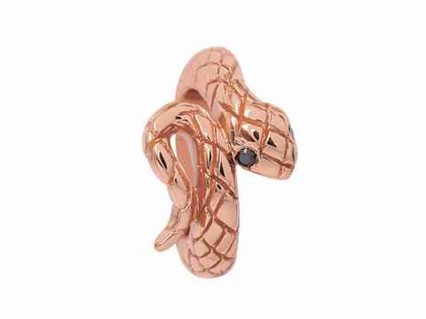 Schlange aus Reségold auf Silber mit Diamanten, Hersteller Endless, Modell Snake 27300. Elegantes Design mit detailreicher Schlangendarstellung und funkelnden Akzenten.