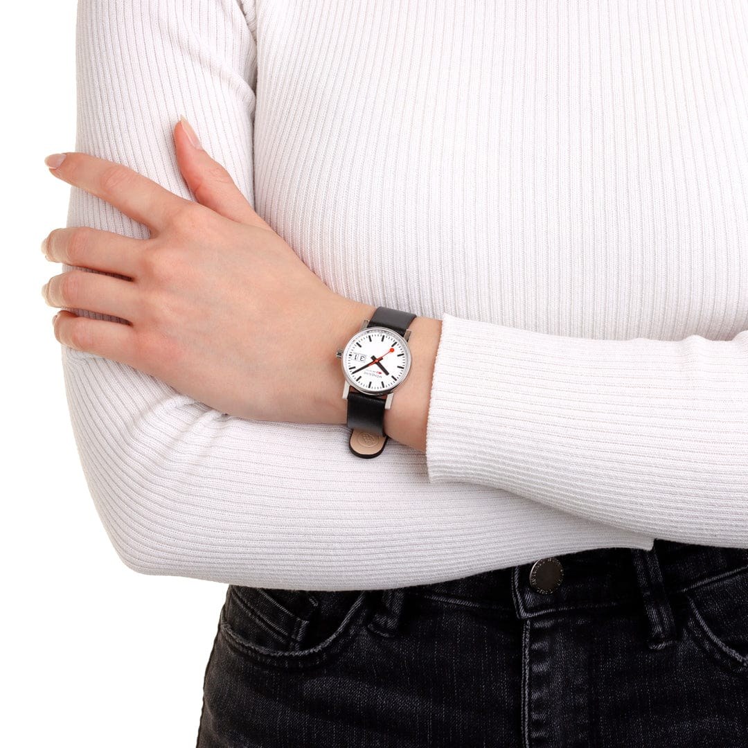 Mondaine Uhr MSE.30210.LBV evo2 - Edelstahl poliert - 30 mm – Ansicht 2