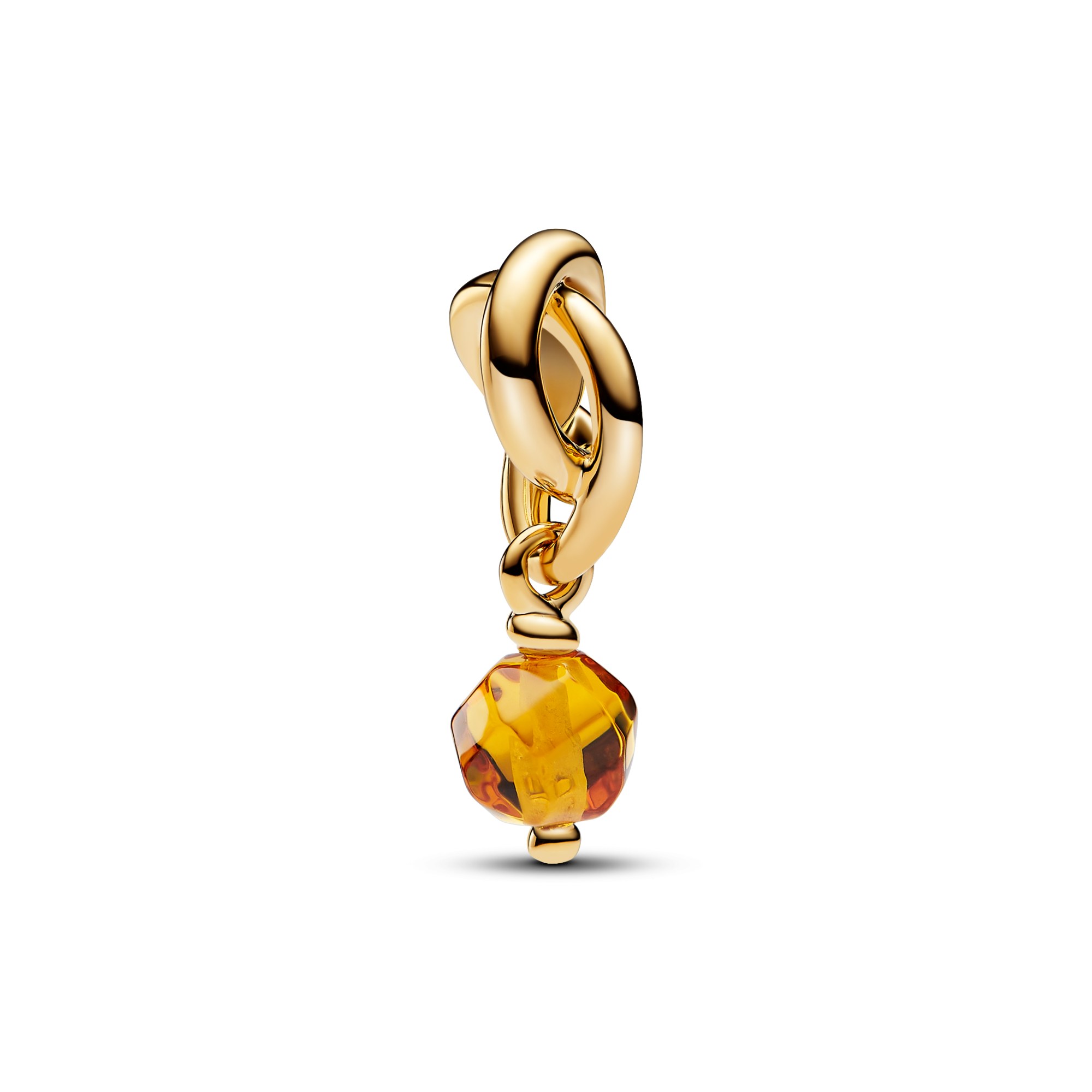 Pandora Monatsstein - November - Kristall Orange - Gelbgold vergoldet – Ansicht 3