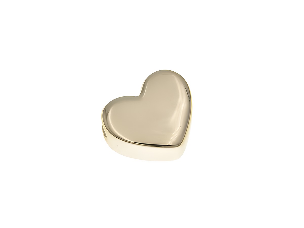 Anhänger aus Sterling Silber in Herzform, poliert und vergoldet in Roségold, Hersteller Juwelier Harnisch, durchlaufend gestaltet. Ideal als romantisches Schmuckstück.