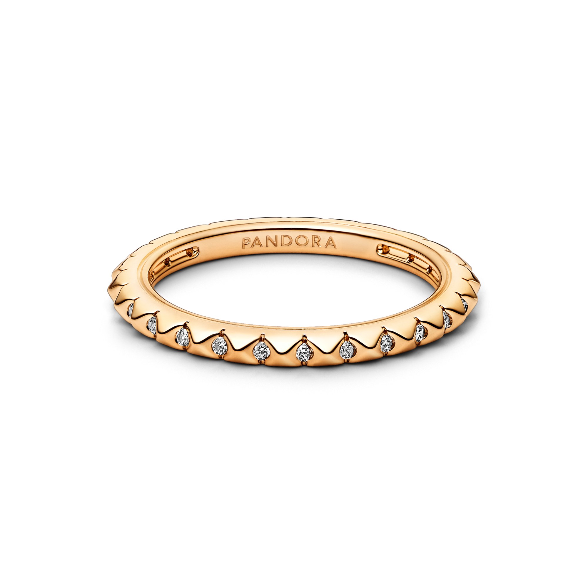 Pandora ME Ring - Pyramidenring - Gelbgold Vergoldung - Zirkonia – Ansicht 2