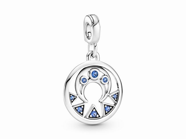 Pandora ME Medallion - 799669C01 - Mond Macht - Sterling Silber - Kristall - Blau