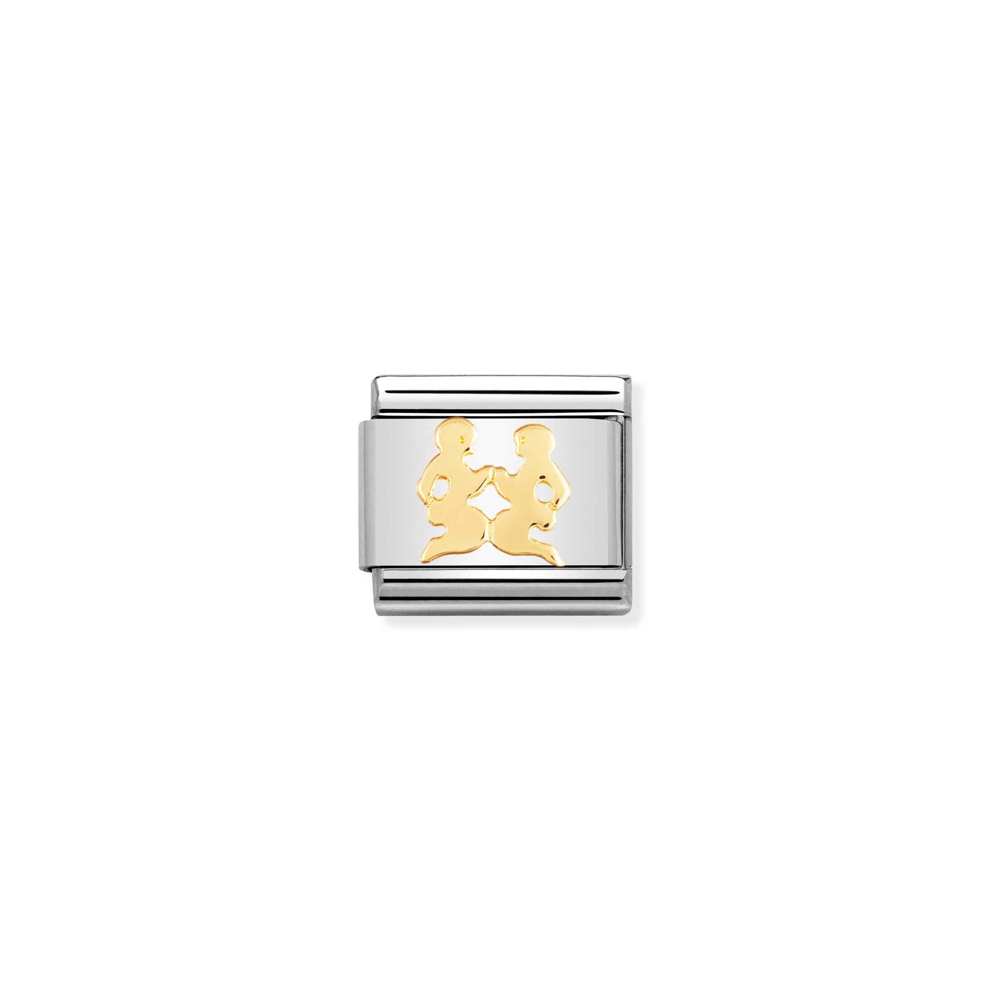 Nomination Composable Classic Charm Sternzeichen Zwilling - Edelstahl, Gelbgold
