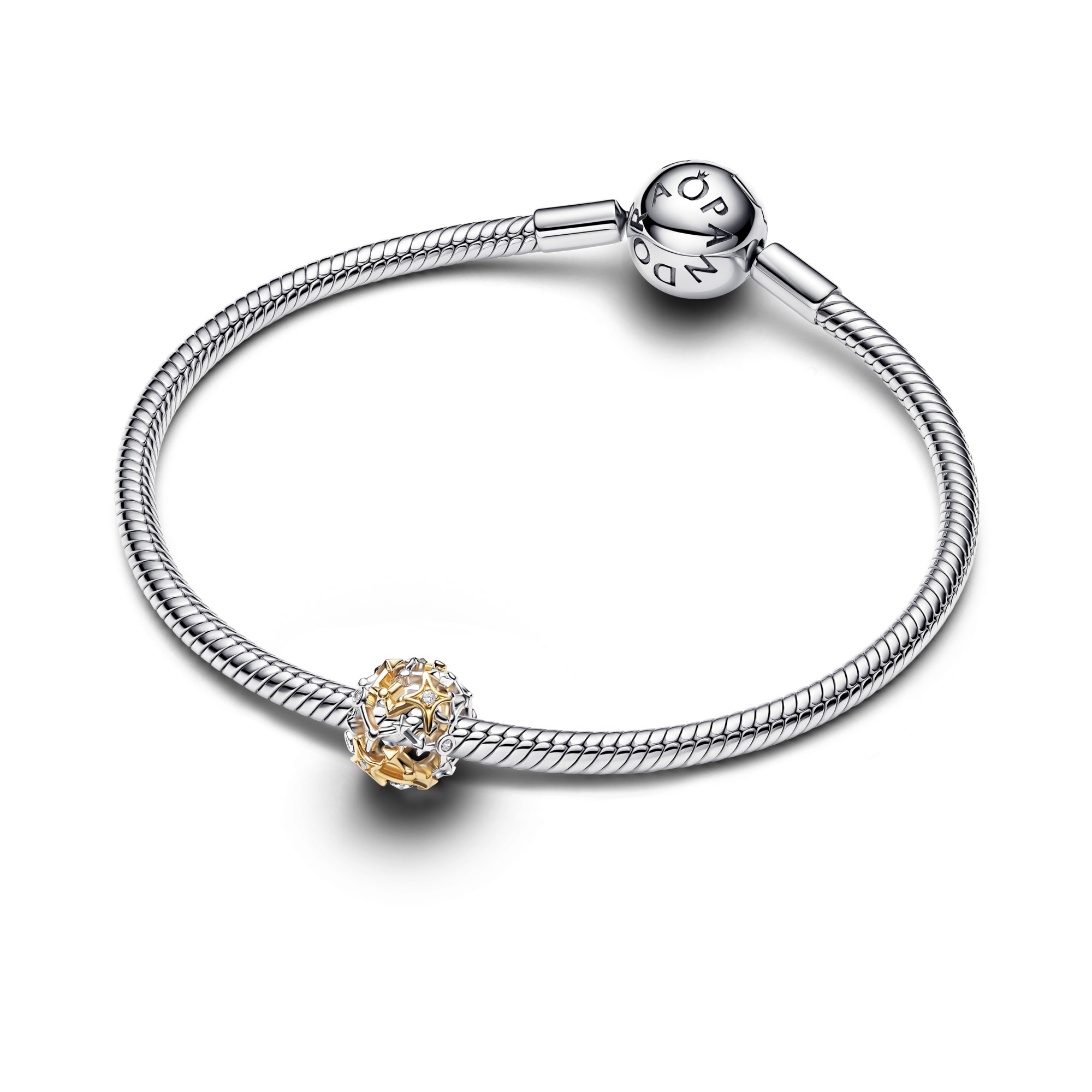 Pandora Moments - Charm Sternbild - Sterling Silber bicolor – Ansicht 3