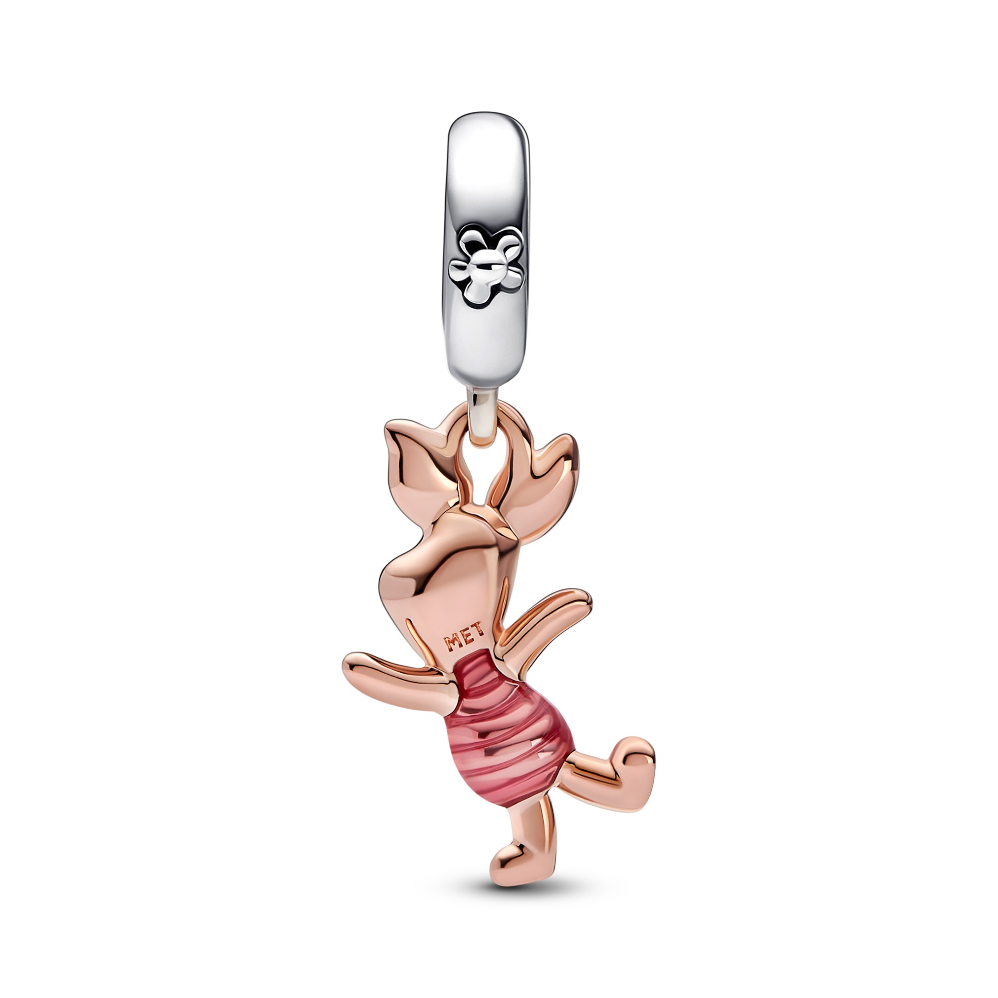 Pandora Disney Winnie Puuh Ferkel Charm-Anhänger - 585 RoségoldVerg. - Mehrfarbig – Ansicht 2