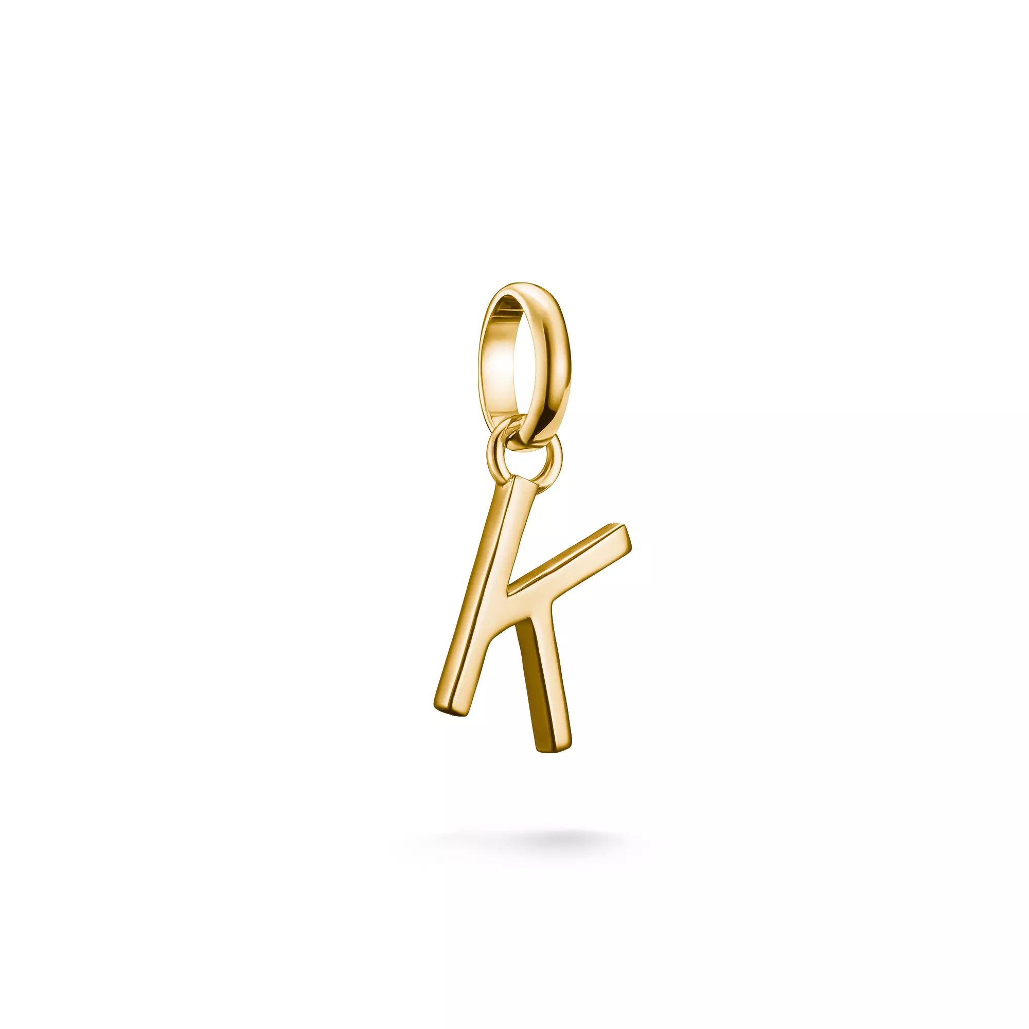 Thomas Sabo Connect - Buchstabe K - Charm mit Öse - Silber & Gelbgold Verg. – Ansicht 3