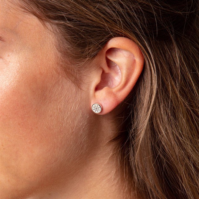 DUR Ohrring Steuerrad - Sterling Silber – Ansicht 3