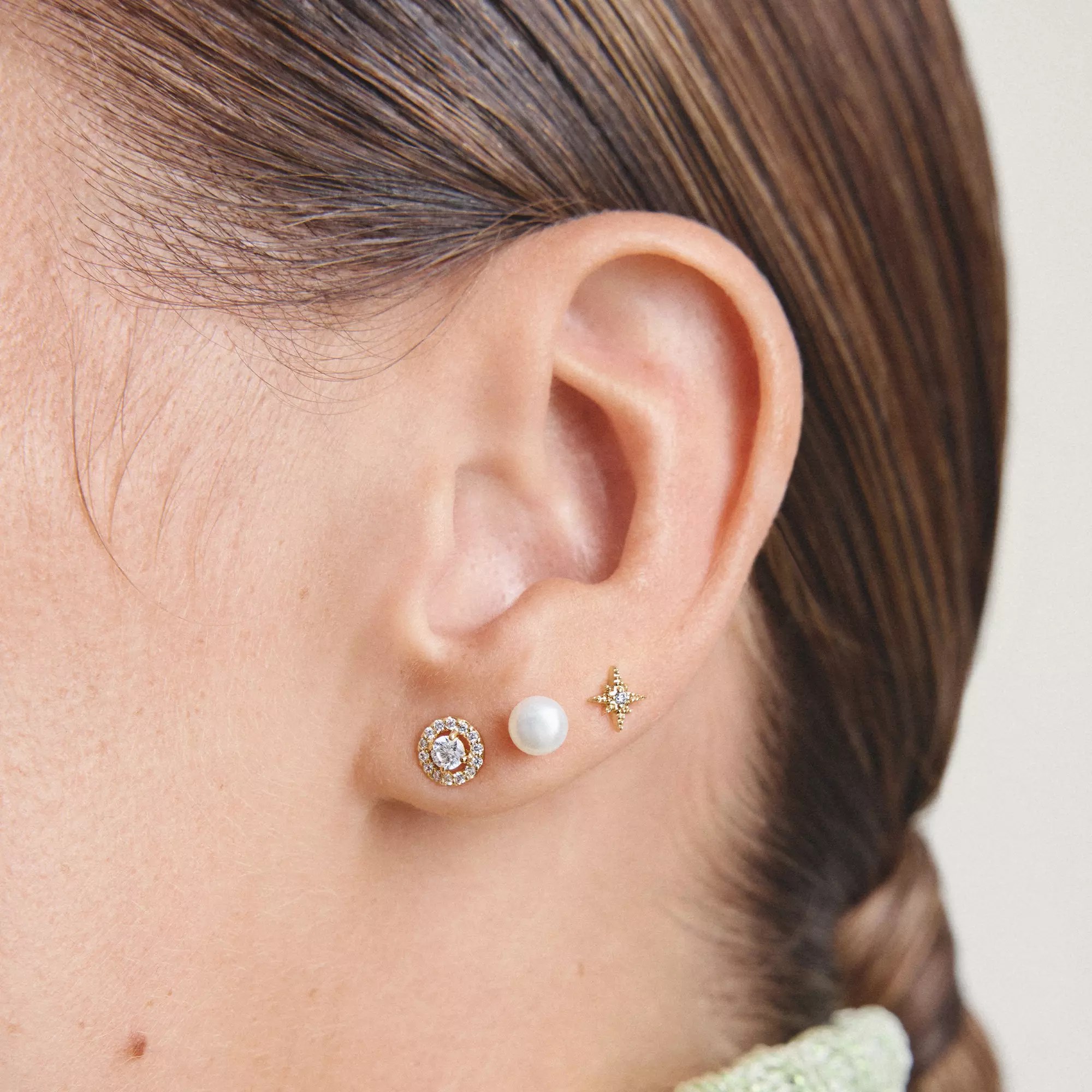 Thomas Sabo Ohrstecker Perlenohrstecker - 18k Gelbgold Vergoldung - Süßwasserzuchtperle – Ansicht 4