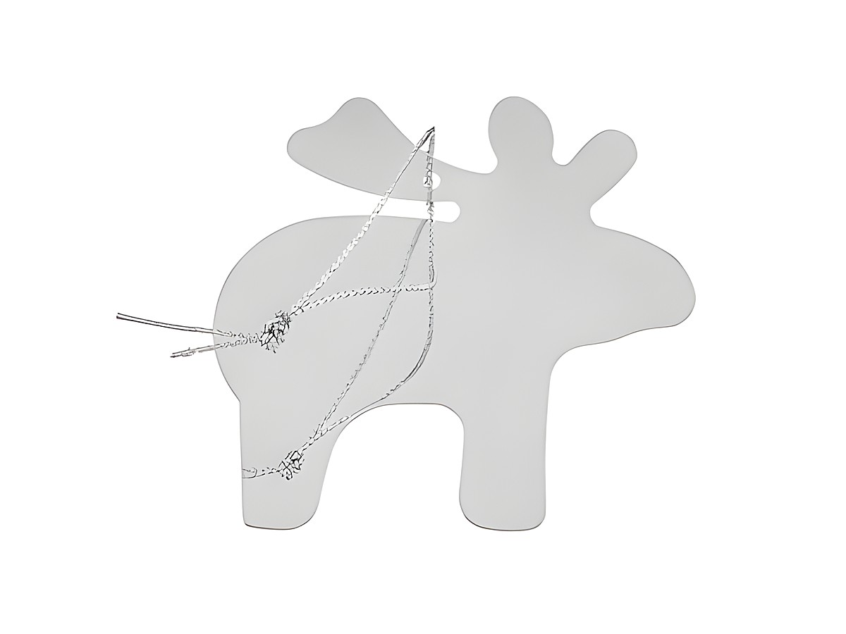 Schöner Geschenk Anhänger in Rentierform mit Platz für Gravur, Hersteller Juwelier Harnisch, ideal für festliche Anlässe, verleiht Geschenken eine persönliche Note.