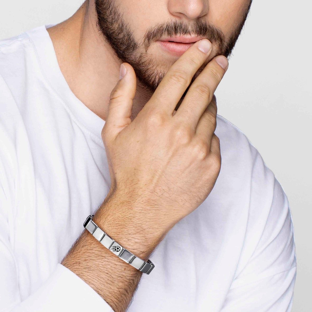Nomination GLAM Armband - Edelstahl - Kohlenstoff + Schwarz – Ansicht 2