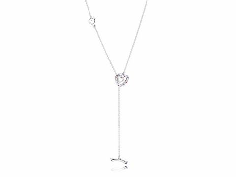 PANDORA - 397246NRPMX-55 - Bright Hearts Necklace - Halskette mit Anhänger - 55 cm