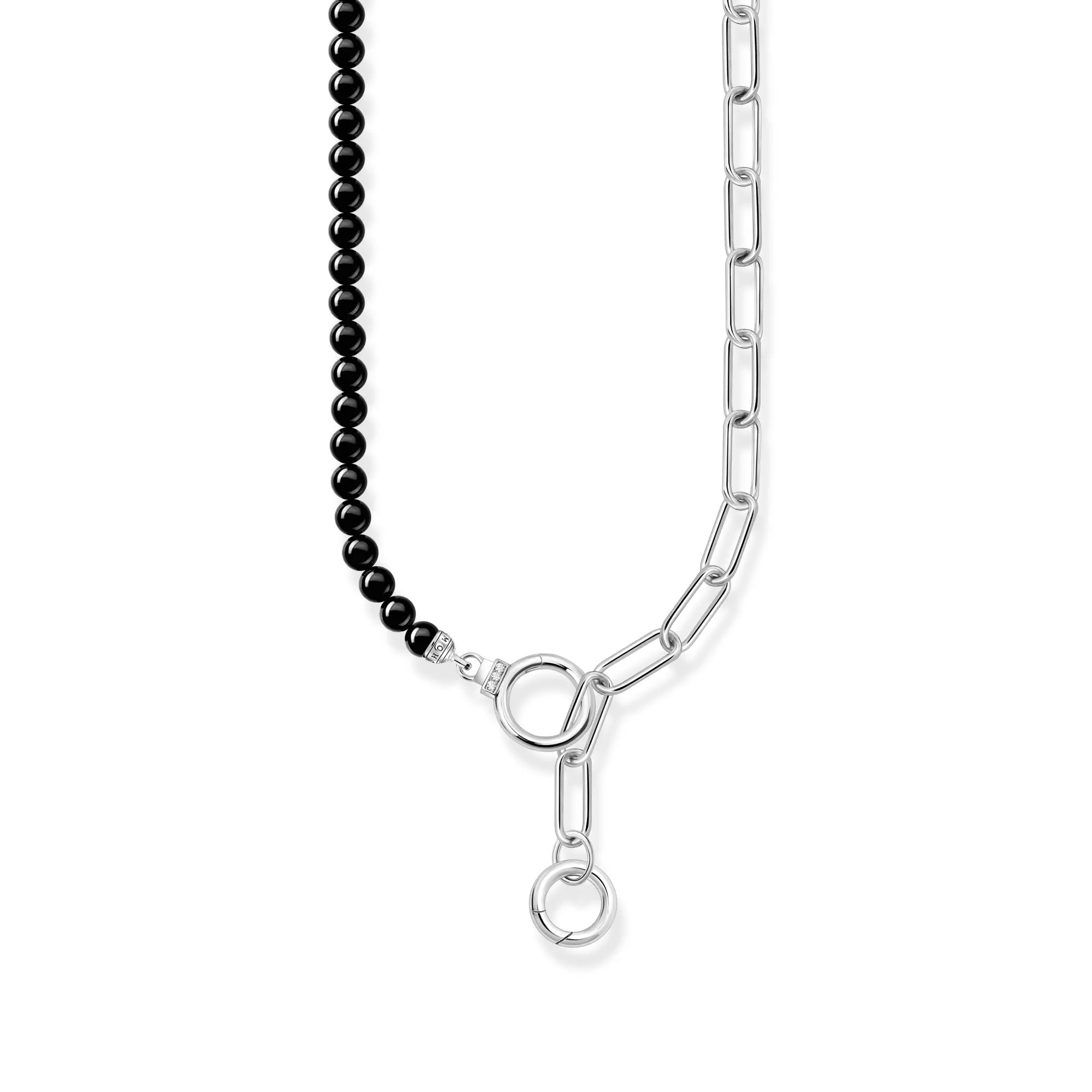 Thomas Sabo Carrier - 47 cm Silber & Onyx & Zirkonia - Schwarz