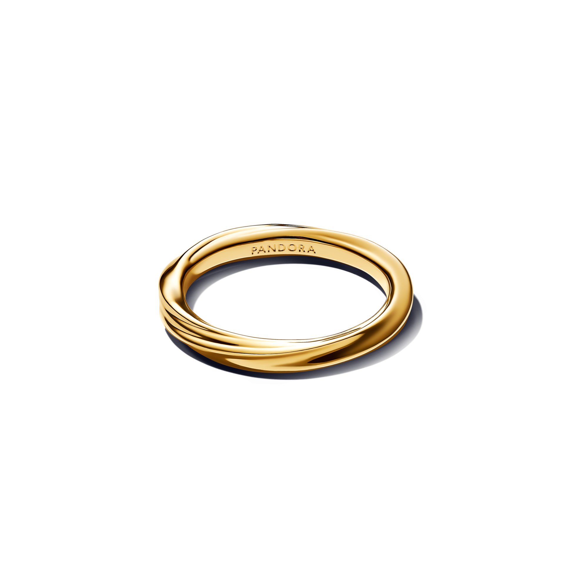 Pandora ESSENCE - verdrehter Ring - Gelbgold Vergoldung – Ansicht 2