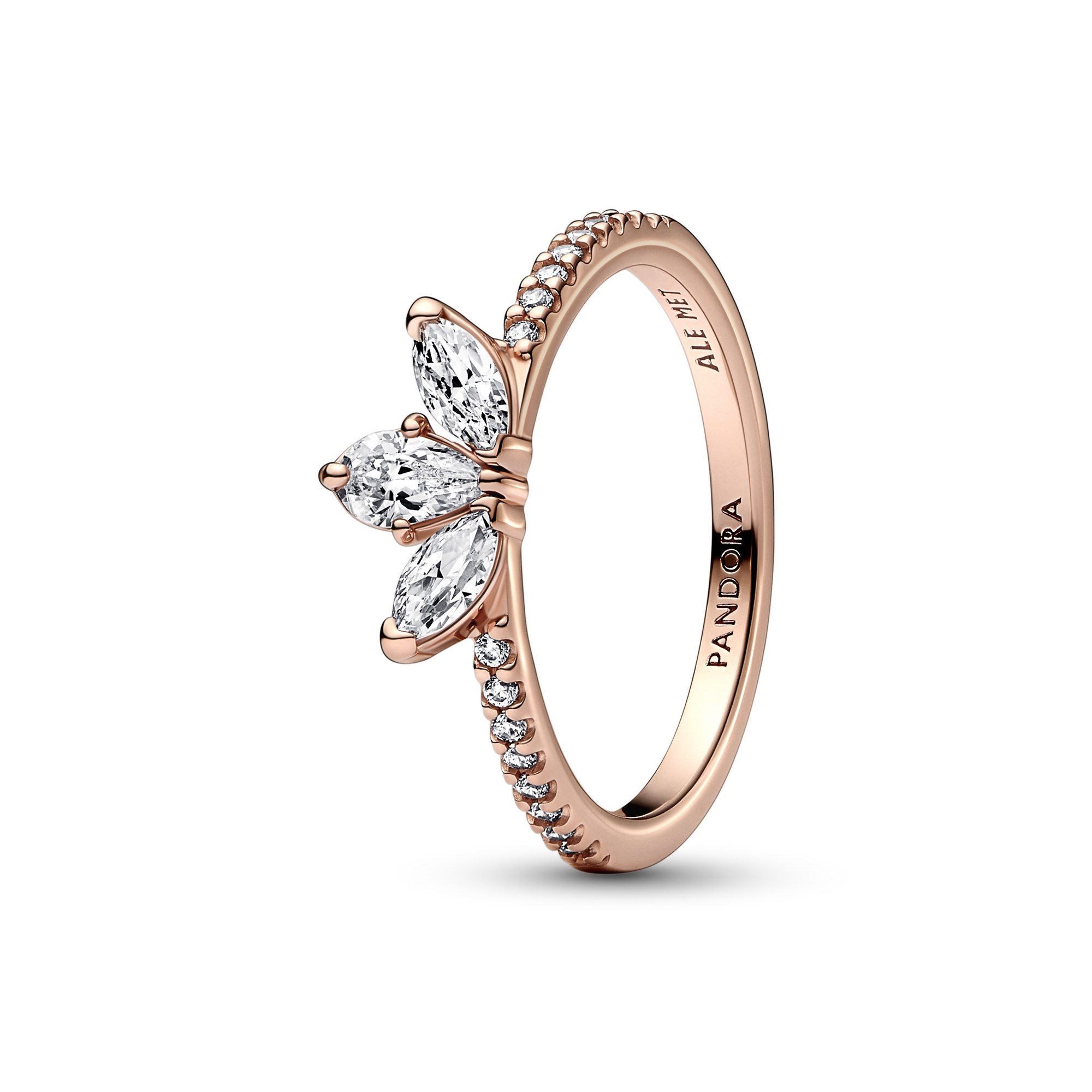 Pandora funkelndes Herbarium Cluster Ring - Roségold Verg. - Zirkonia - Klar