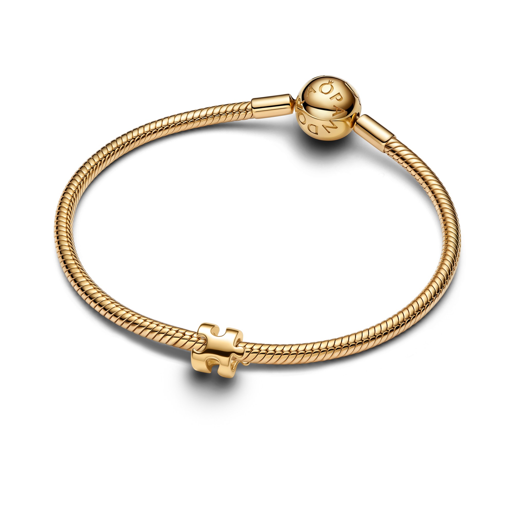 Pandora Puzzleteil Mini - Charm - Gelbgold Vergoldung – Ansicht 2