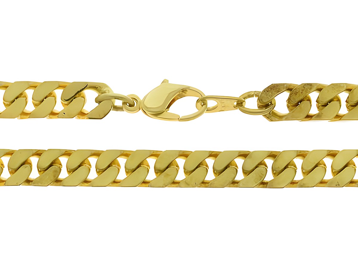 Doublé Kette aus vergoldetem Material mit einer Länge von 56 cm und einer Kettengröße von 5,8 x 2,6 mm, hergestellt von Juwelier Harnisch, ideal für stilvolle Akzente.