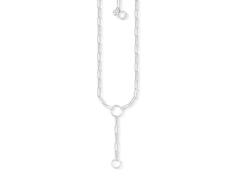 Kette von Thomas Sabo in silberfarben mit einer Länge von 50 cm, aus feinem Metall, ideal für Charm Anhänger, elegant und modern im Design.