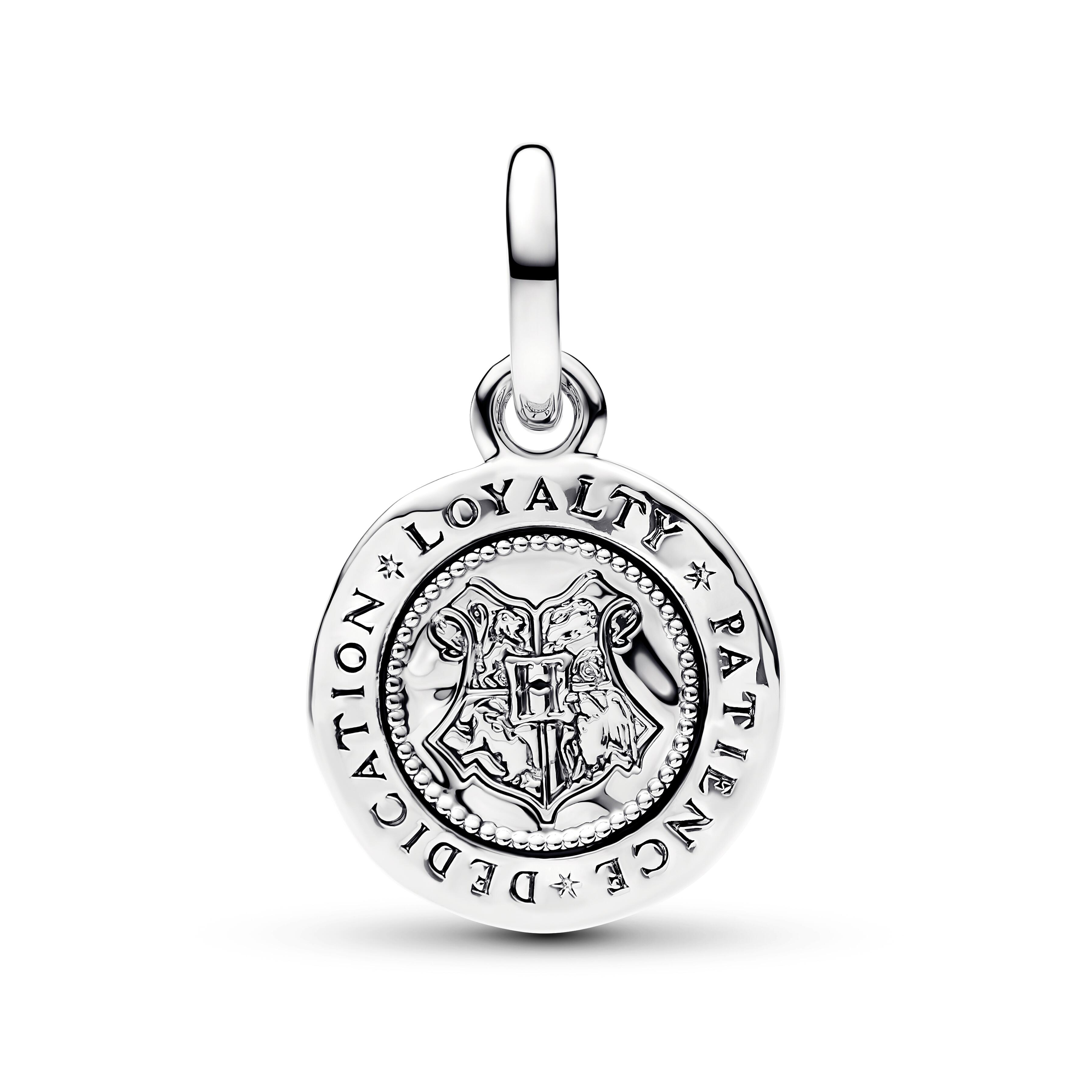 Pandora Harry Potter - Medaillon-Charm Hufflepuff - Sterling Silber – Ansicht 2